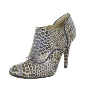 Rockport Women's Presia Zip Shootie Pump Blue Exotic Size 9 EUC